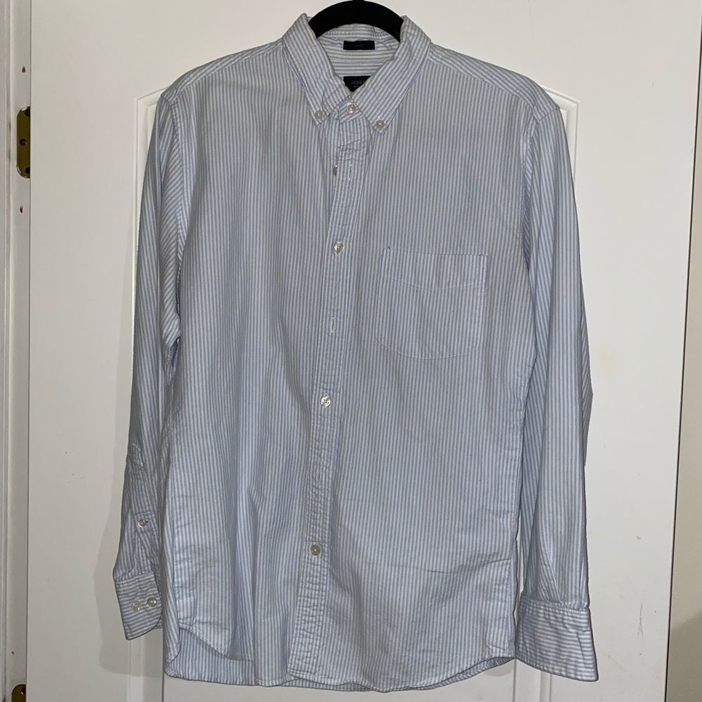 J Crew Blue Slim Fit Button Down